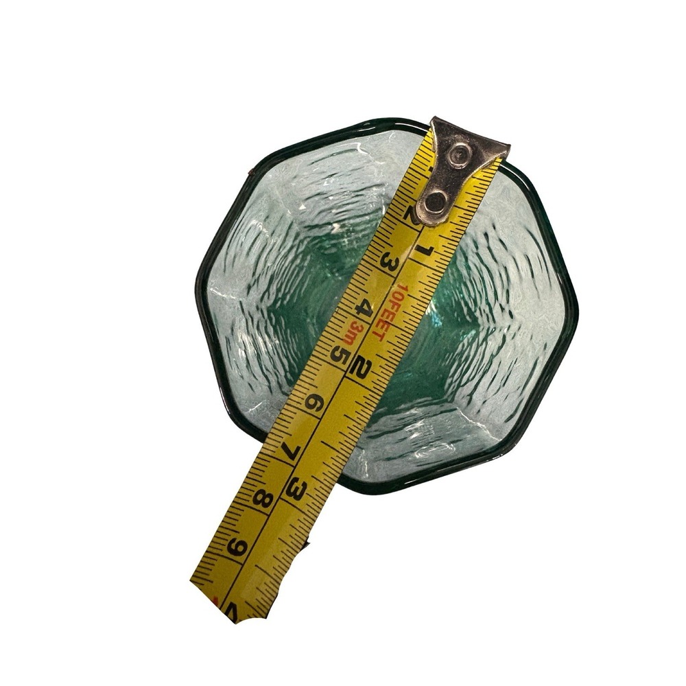 Vintage Libbey Facets Green Octagon Highball Tumbler Glass (Multiple Available!) - Picture 4 of 7